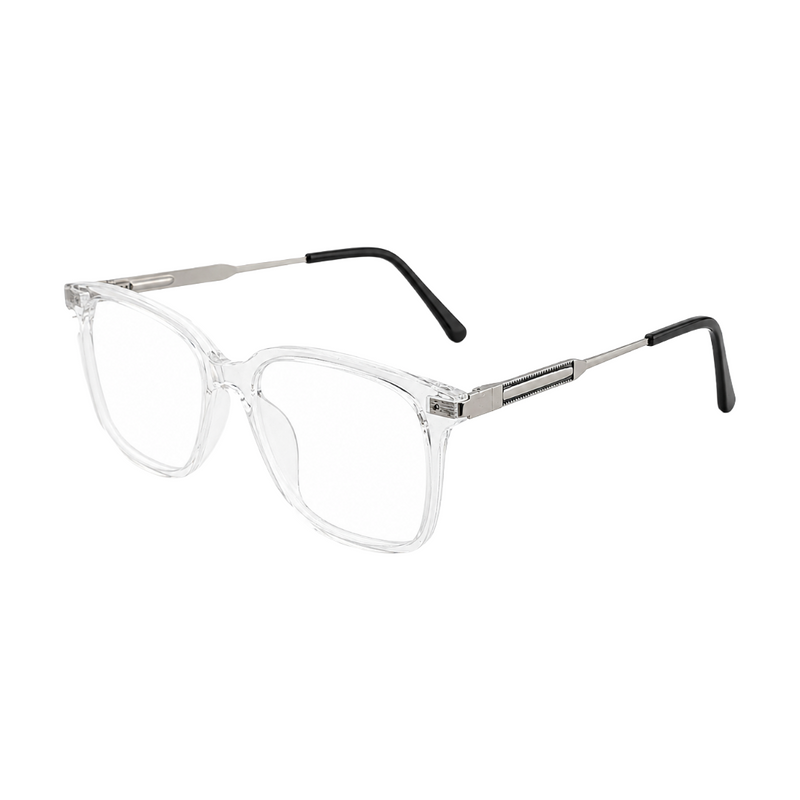 OS Hunter 66917 | Bold Square Acetate Eyeglasses with Metal Temples-zoom-