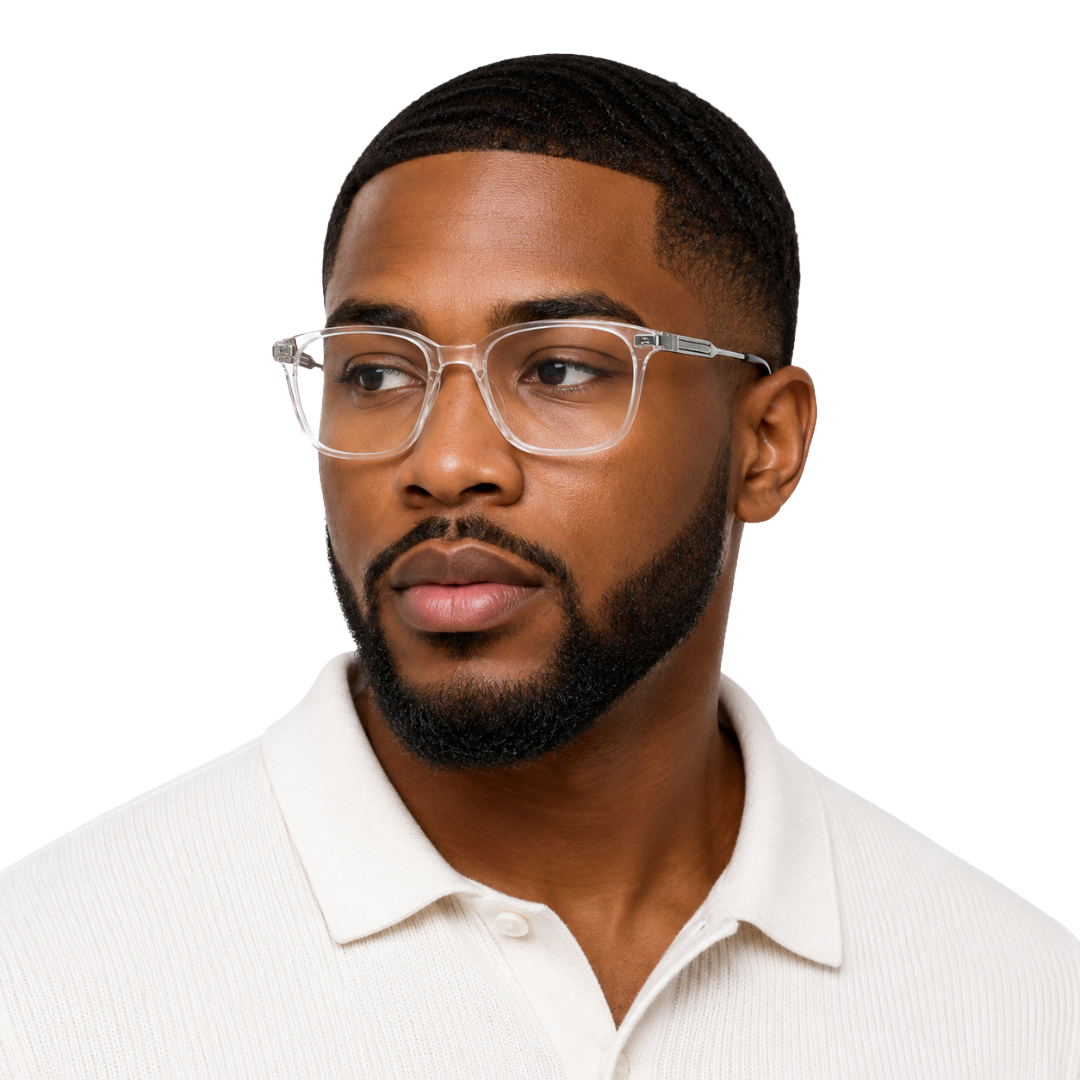 OS Hunter 66917 | Bold Square Acetate Eyeglasses with Metal Temples-zoom-99