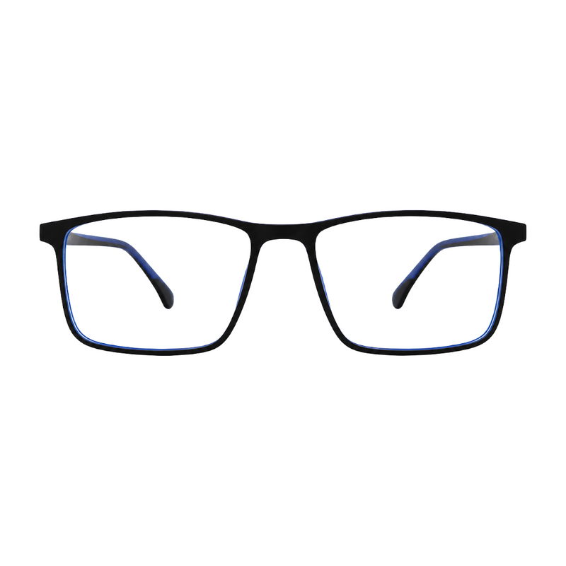 OS JJ Frame 2438 Lightweight Rectangular Eyeglass Frame – Full-Rim Acetate Prescription Glasses-zoom-