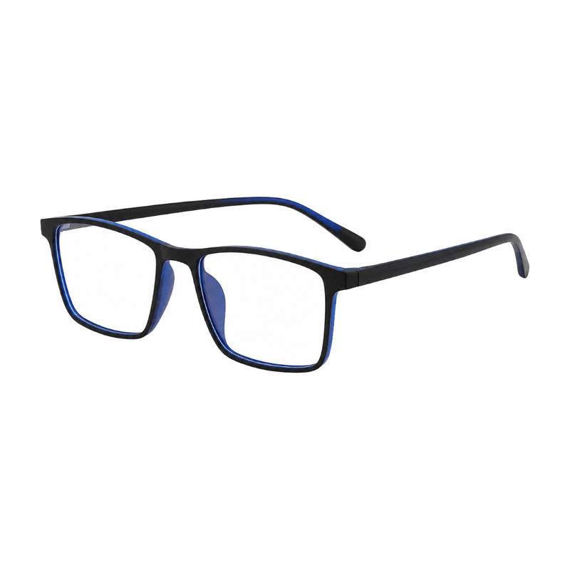 OS JJ Frame 2438 Lightweight Rectangular Eyeglass Frame – Full-Rim Acetate Prescription Glasses-zoom-