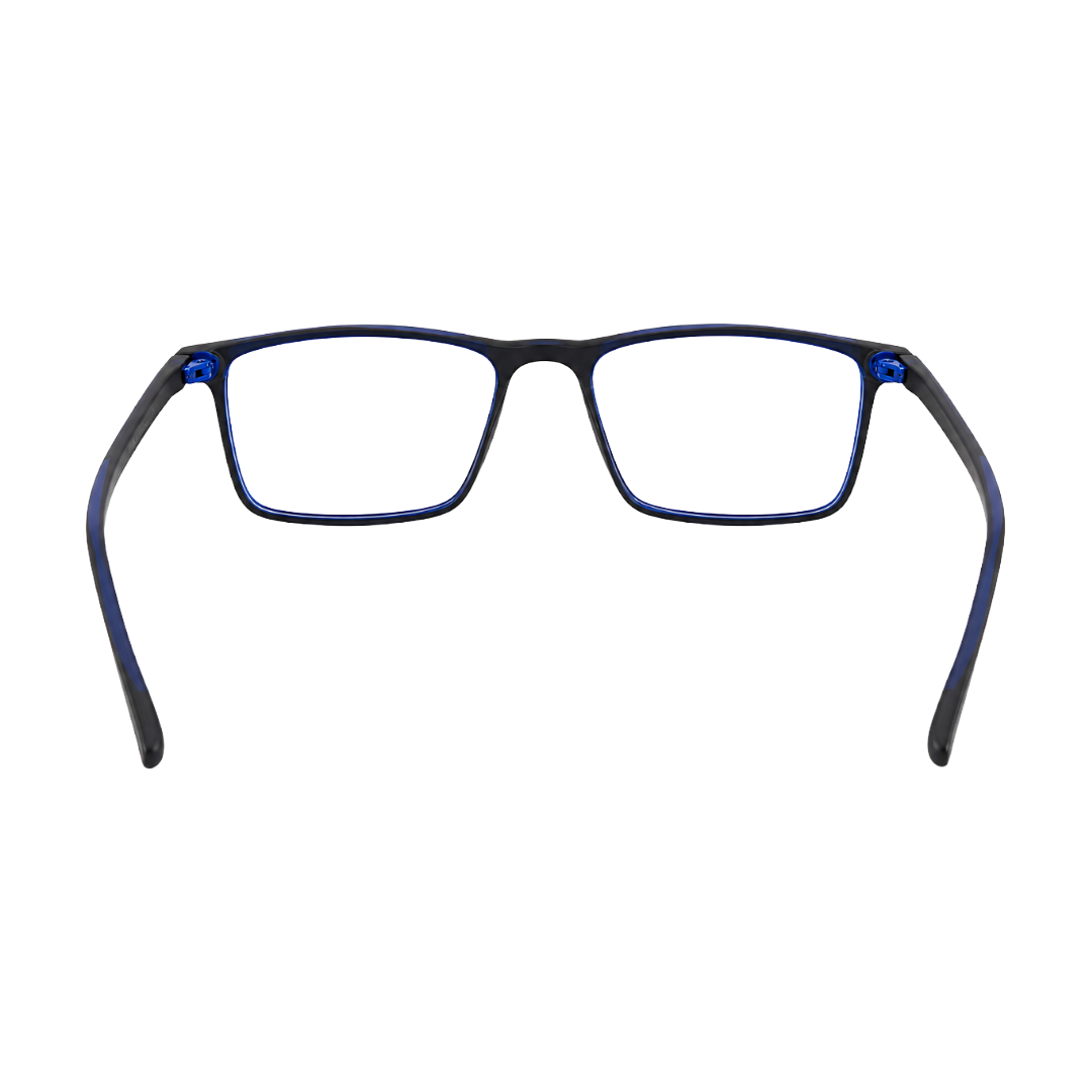OS JJ Frame 2438 Lightweight Rectangular Eyeglass Frame – Full-Rim Acetate Prescription Glasses-58