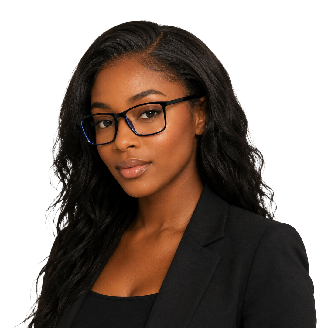 OS JJ Frame 2438 Lightweight Rectangular Eyeglass Frame – Full-Rim Acetate Prescription Glasses-62