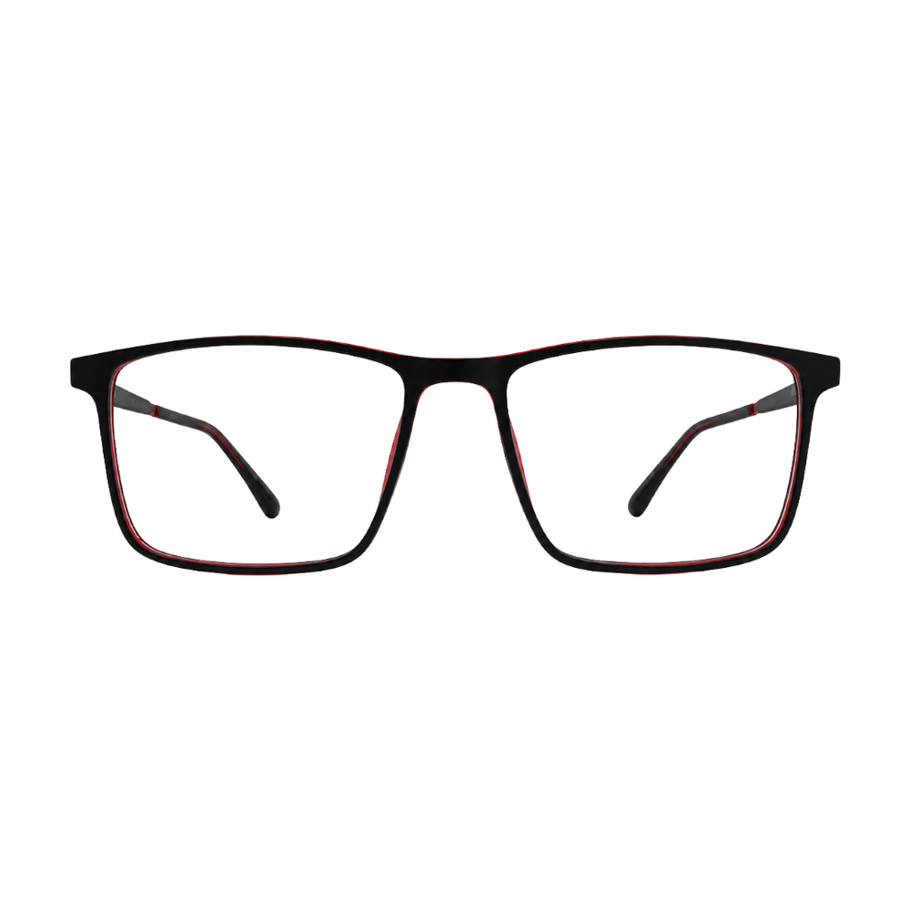 OS JJ Frame 2438 Lightweight Rectangular Eyeglass Frame – Full-Rim Acetate Prescription Glasses