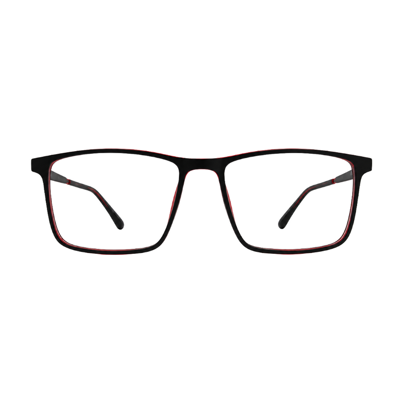 OS JJ Frame 2438 Lightweight Rectangular Eyeglass Frame – Full-Rim Acetate Prescription Glasses-zoom-