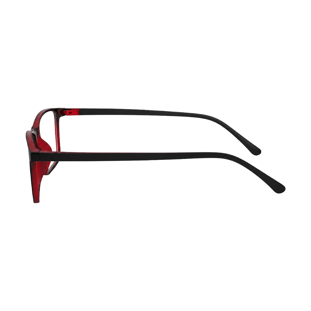 OS JJ Frame 2438 Lightweight Rectangular Eyeglass Frame – Full-Rim Acetate Prescription Glasses-zoom-3