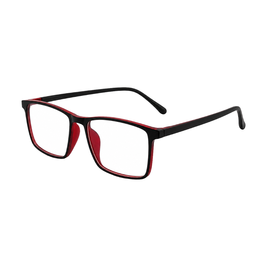 OS JJ Frame 2438 Lightweight Rectangular Eyeglass Frame – Full-Rim Acetate Prescription Glasses-2
