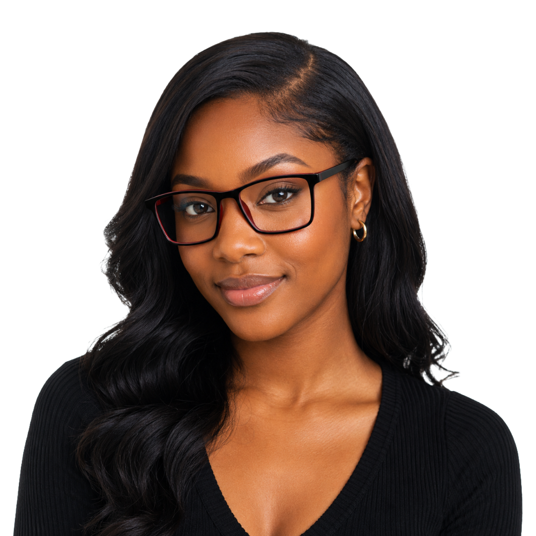 OS JJ Frame 2438 Lightweight Rectangular Eyeglass Frame – Full-Rim Acetate Prescription Glasses-8
