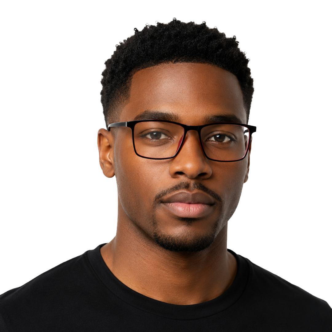 OS JJ Frame 2438 Lightweight Rectangular Eyeglass Frame – Full-Rim Acetate Prescription Glasses-9