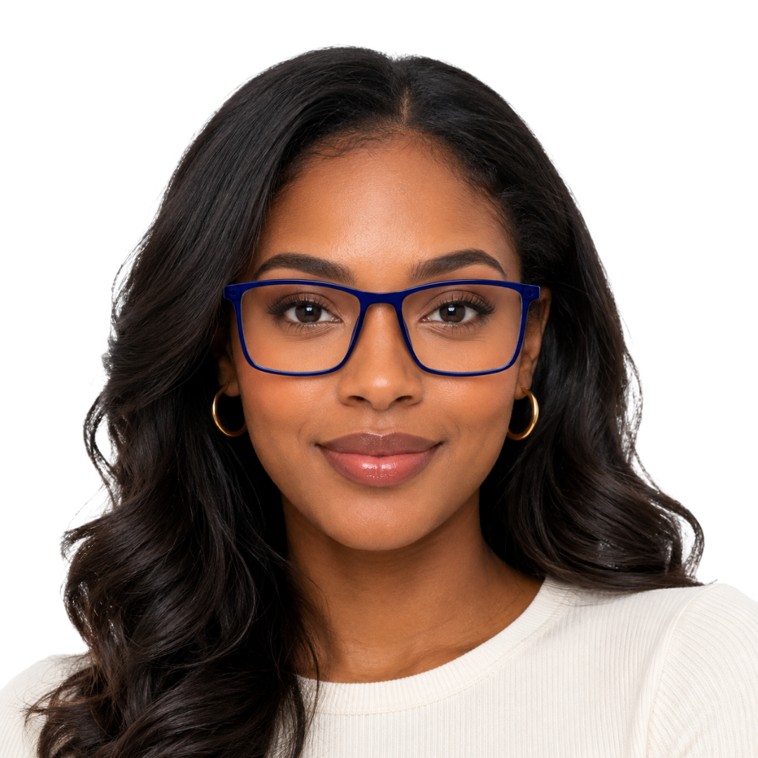 OS JJ Frame 2438 Lightweight Rectangular Eyeglass Frame – Full-Rim Acetate Prescription Glasses-53