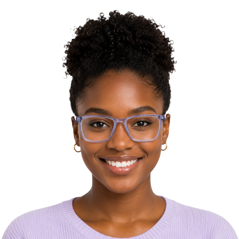 OS JJ Frame 2438 Lightweight Rectangular Eyeglass Frame – Full-Rim Acetate Prescription Glasses-zoom-
