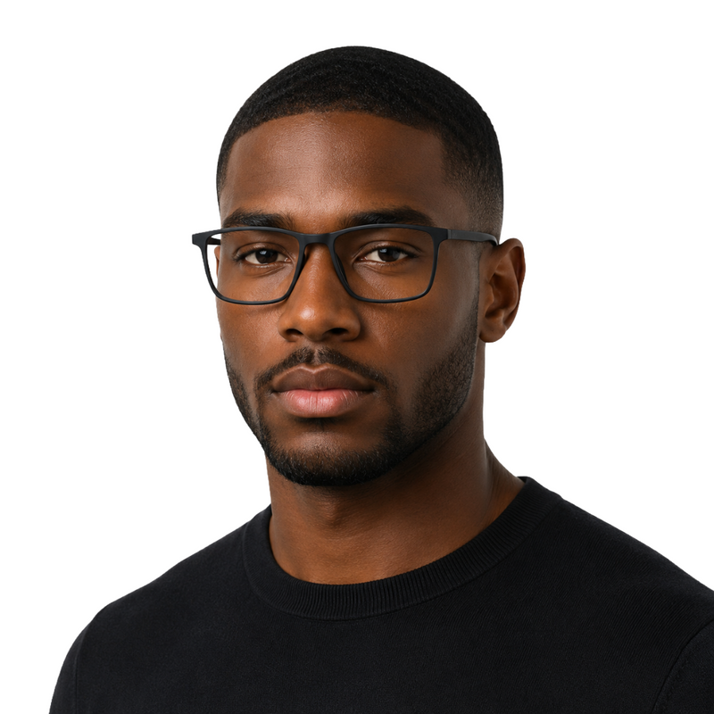 OS JJ Frame 2438 Lightweight Rectangular Eyeglass Frame – Full-Rim Acetate Prescription Glasses-zoom-