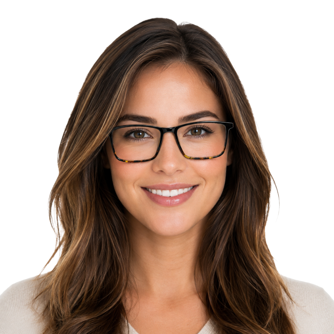 OS JJ Frame 2438 Lightweight Rectangular Eyeglass Frame – Full-Rim Acetate Prescription Glasses-zoom-24