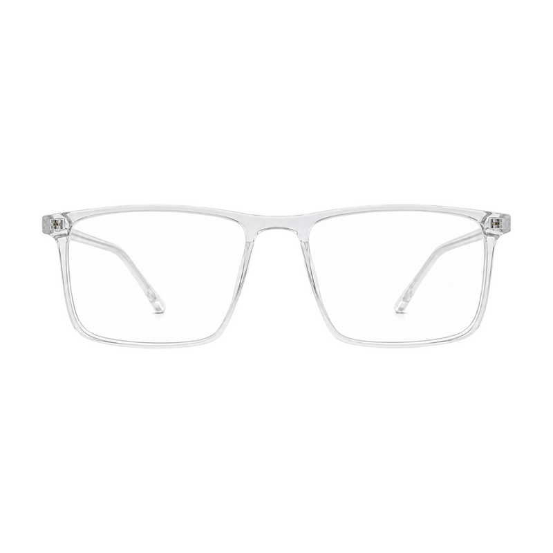 OS JJ Frame 2438 Lightweight Rectangular Eyeglass Frame – Full-Rim Acetate Prescription Glasses-zoom-