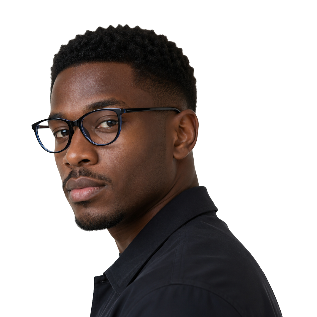 Designer Cat-Eye Eyeglass Frame – Lightweight Acetate Optical Glasses | OS JJ 3210-zoom-36