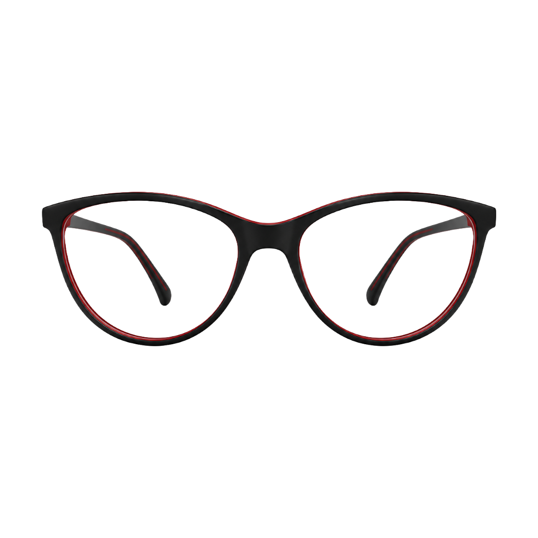 Designer Cat-Eye Eyeglass Frame – Lightweight Acetate Optical Glasses | OS JJ 3210-zoom-1