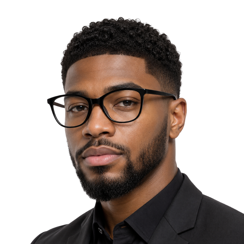 Designer Cat-Eye Eyeglass Frame – Lightweight Acetate Optical Glasses | OS JJ 3210-zoom-