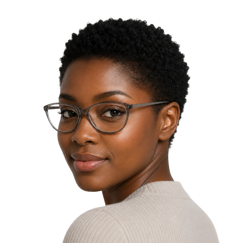 Designer Cat-Eye Eyeglass Frame – Lightweight Acetate Optical Glasses | OS JJ 3210-zoom-