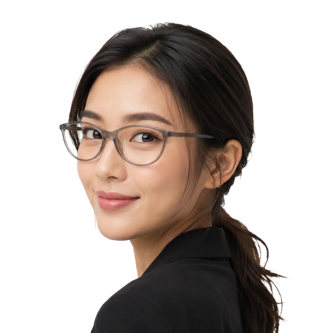 Designer Cat-Eye Eyeglass Frame – Lightweight Acetate Optical Glasses | OS JJ 3210-zoom-42