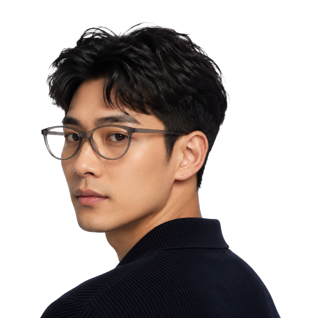 Designer Cat-Eye Eyeglass Frame – Lightweight Acetate Optical Glasses | OS JJ 3210-43