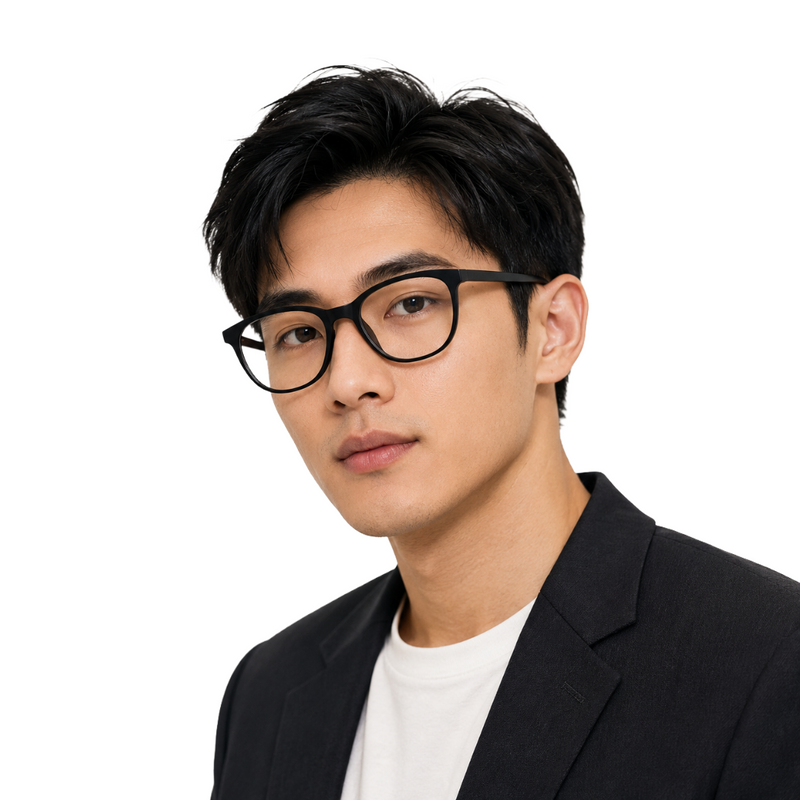 Designer Cat-Eye Eyeglass Frame – Lightweight Acetate Optical Glasses | OS JJ 3210-zoom-