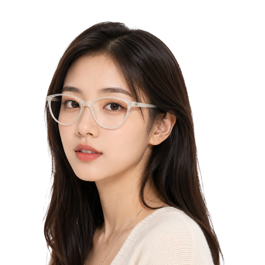 Designer Cat-Eye Eyeglass Frame – Lightweight Acetate Optical Glasses | OS JJ 3210-60