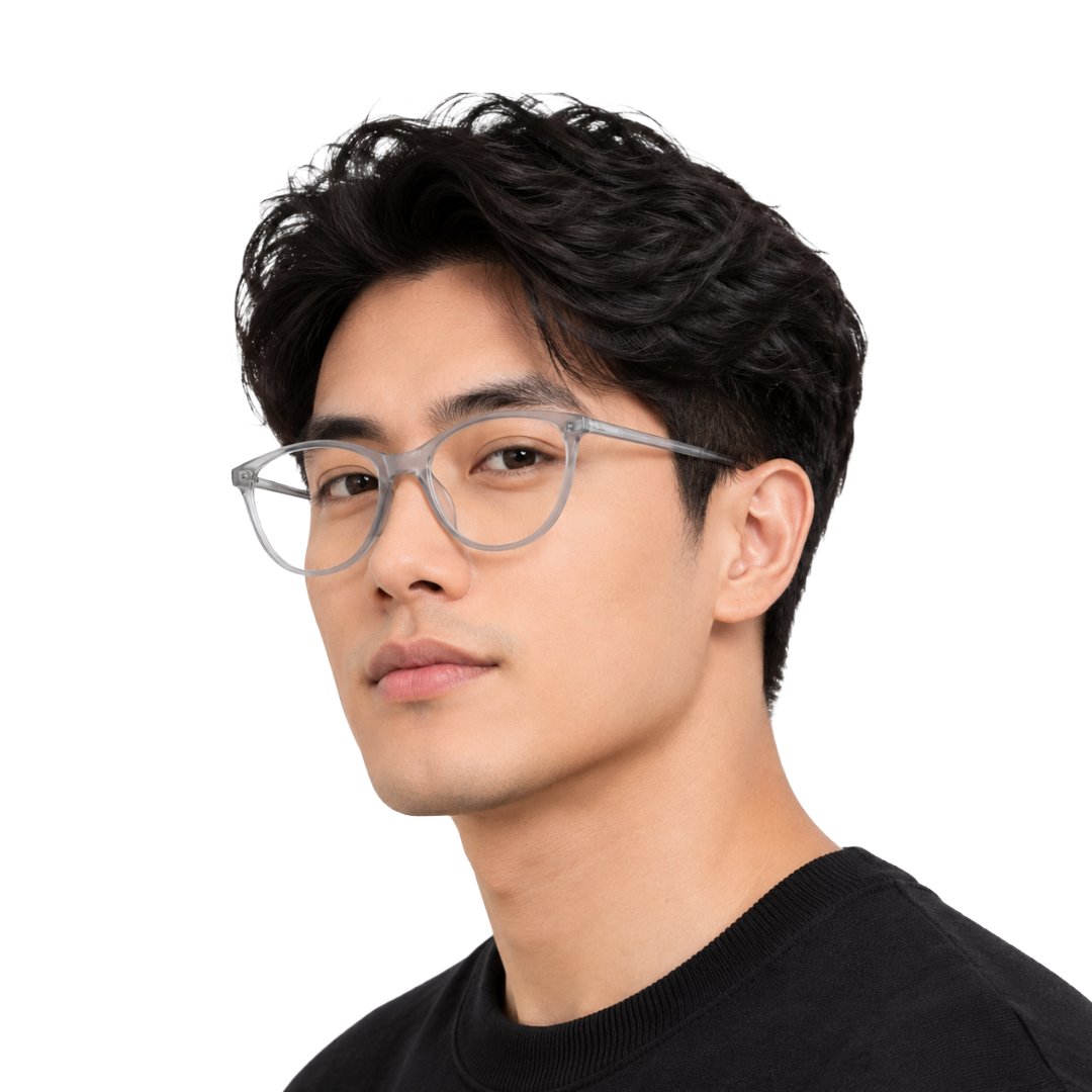 Designer Cat-Eye Eyeglass Frame – Lightweight Acetate Optical Glasses | OS JJ 3210-54