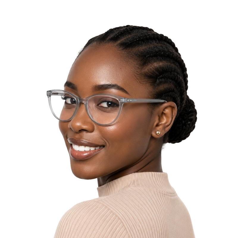 Designer Cat-Eye Eyeglass Frame – Lightweight Acetate Optical Glasses | OS JJ 3210-zoom-