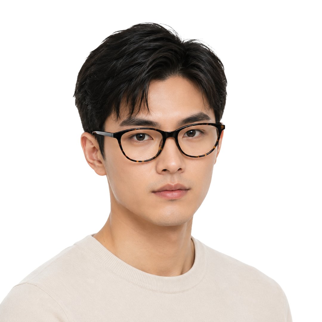 Designer Cat-Eye Eyeglass Frame – Lightweight Acetate Optical Glasses | OS JJ 3210-80
