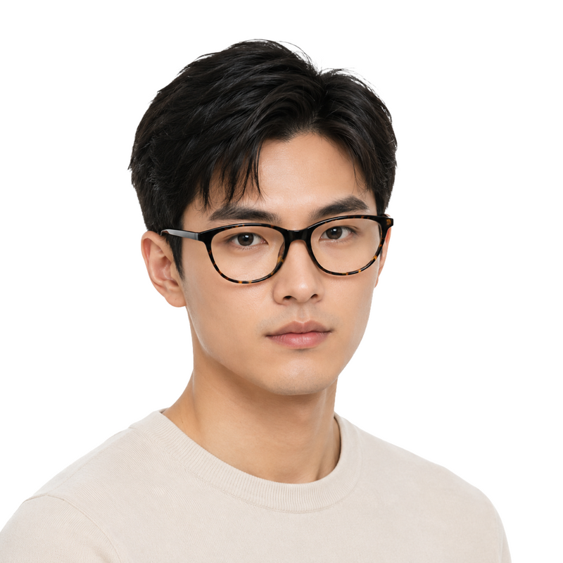 Designer Cat-Eye Eyeglass Frame – Lightweight Acetate Optical Glasses | OS JJ 3210-zoom-