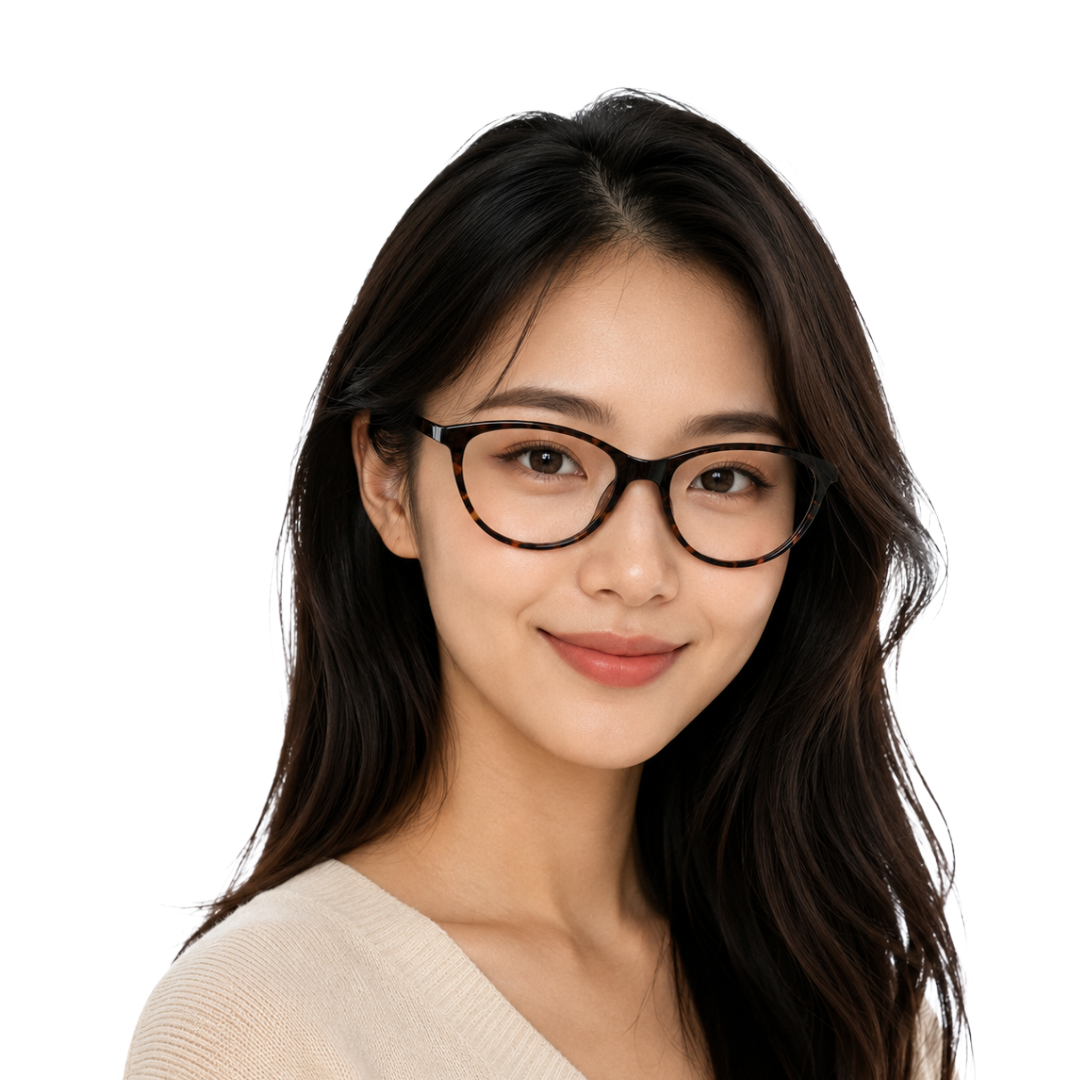Designer Cat-Eye Eyeglass Frame – Lightweight Acetate Optical Glasses | OS JJ 3210-zoom-81