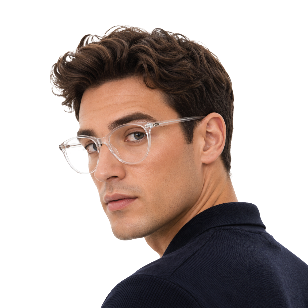 Designer Cat-Eye Eyeglass Frame – Lightweight Acetate Optical Glasses | OS JJ 3210-70