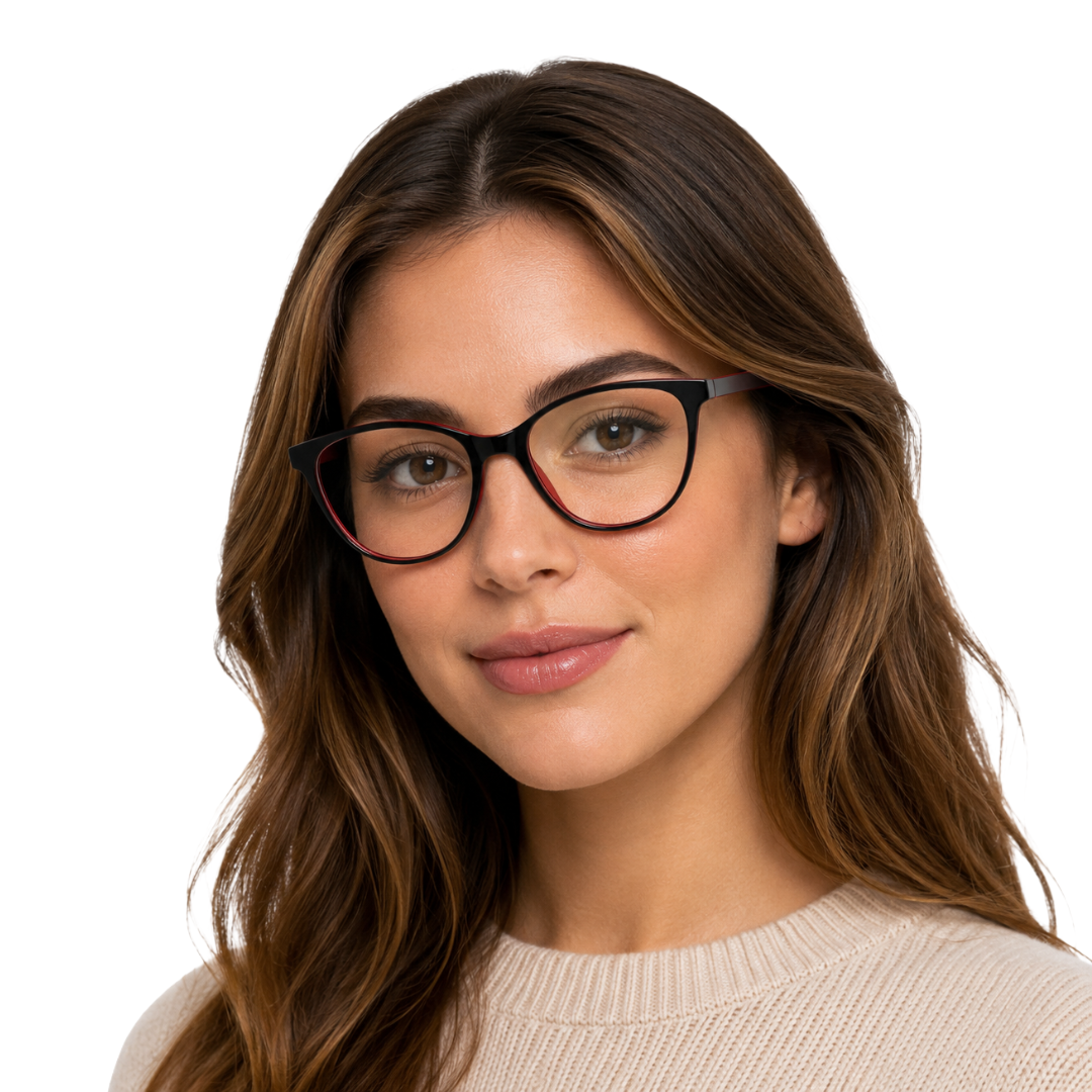 OS JJ FRAME 3218 | Round Cat-Eye Prescription Eyeglasses-6
