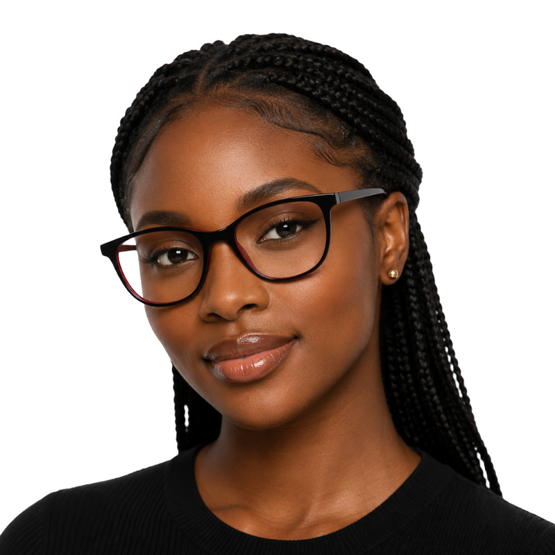 OS JJ FRAME 3218 | Round Cat-Eye Prescription Eyeglasses-zoom-