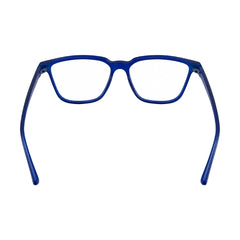 OS JJ FRAME 3238 lightweight square eyeglasses for men and women in blue, rear view