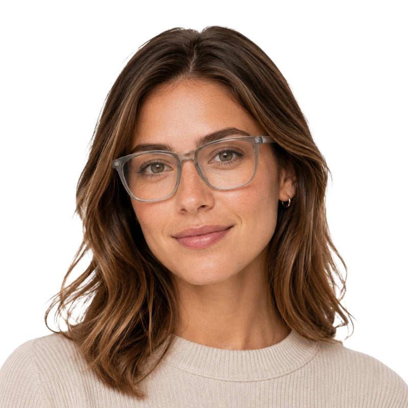 OS JJ Frame 3239 | Large Square Eyeglasses | Transparent Acetate Frames-zoom-