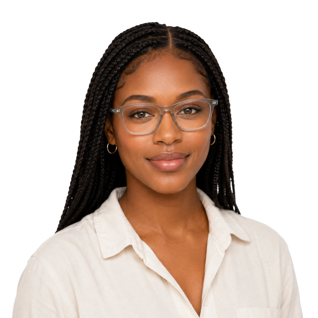 OS JJ Frame 3239 | Large Square Eyeglasses | Transparent Acetate Frames-zoom-26
