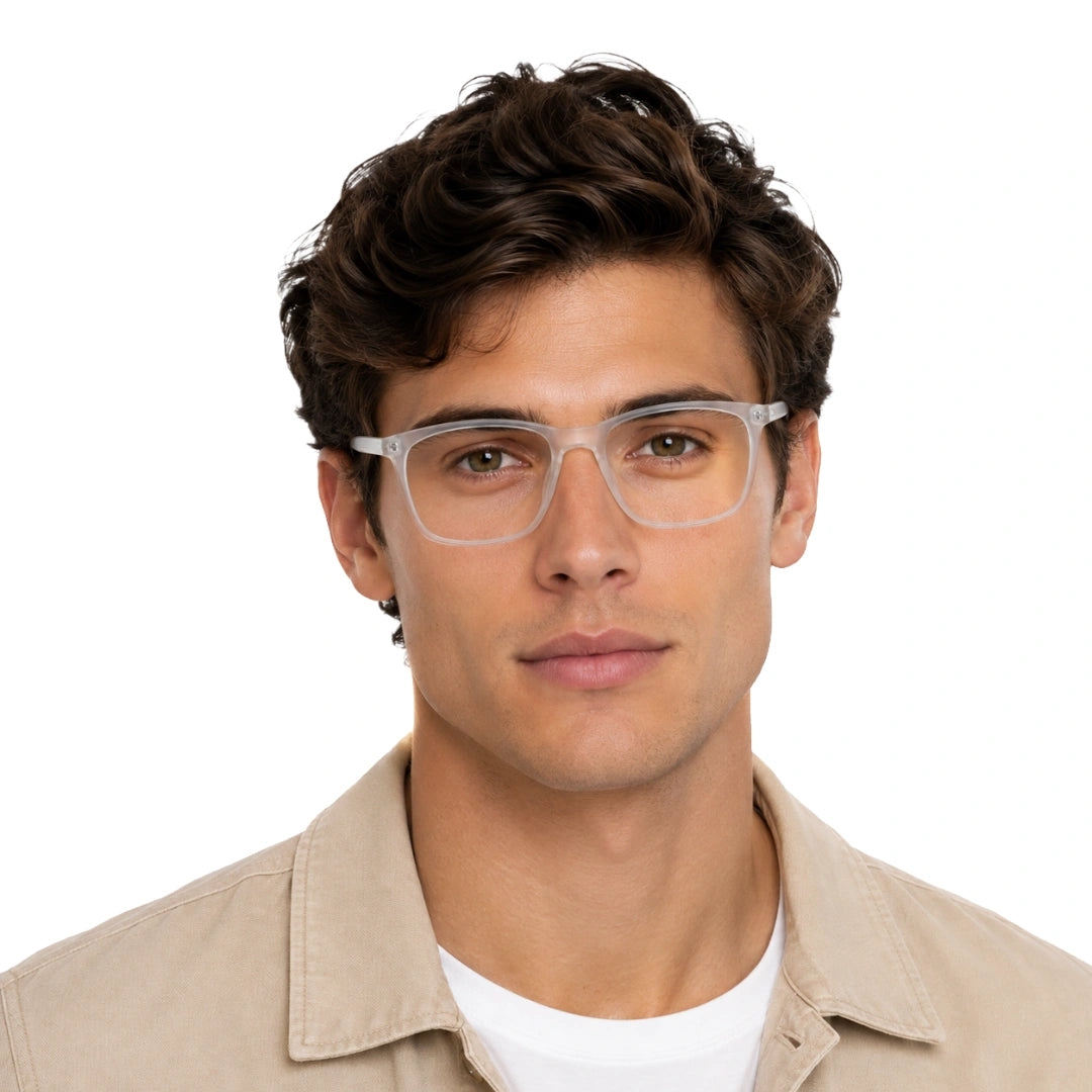 OS JJ Frame 3239 | Large Square Eyeglasses | Transparent Acetate Frames-zoom-16