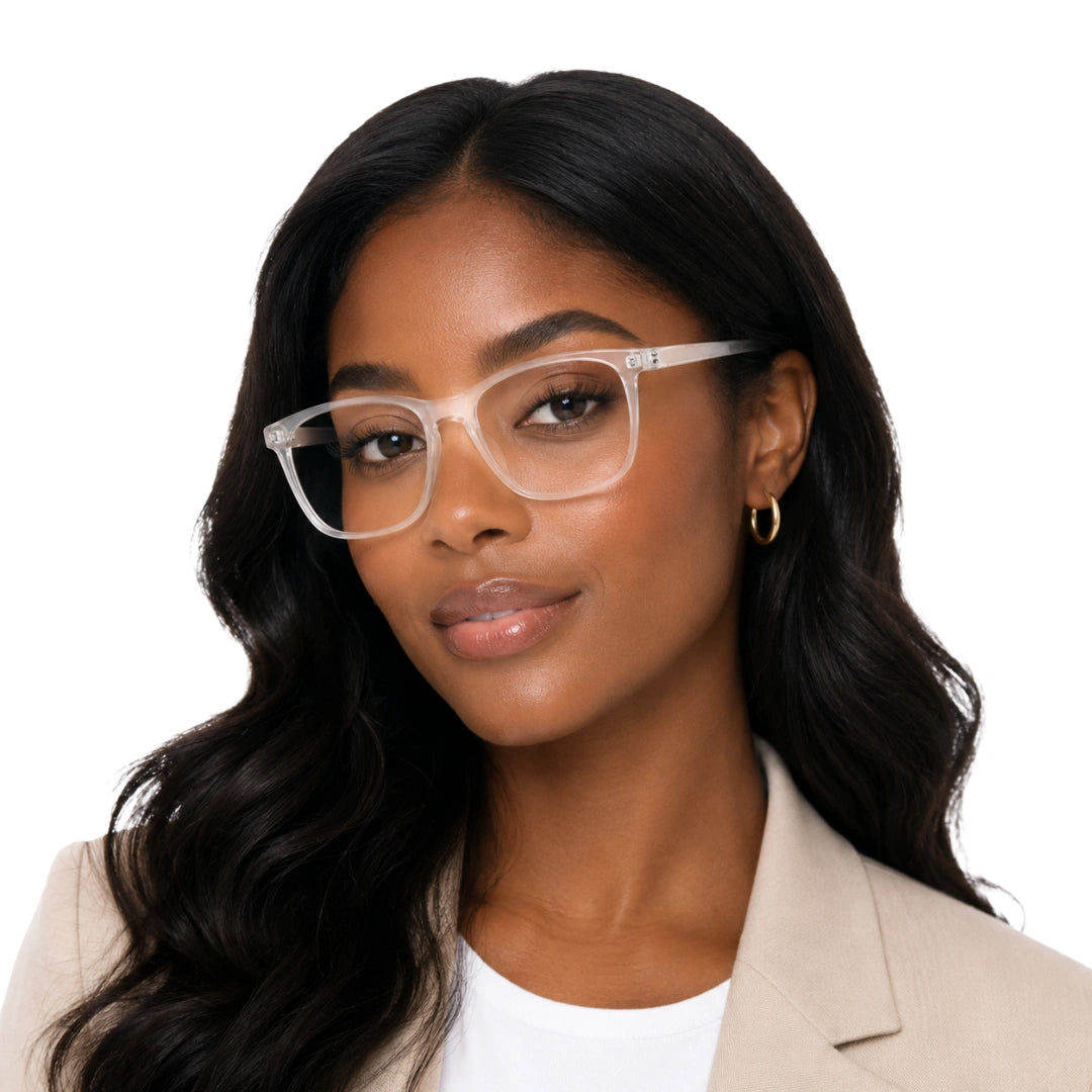 OS JJ Frame 3239 | Large Square Eyeglasses | Transparent Acetate Frames-17