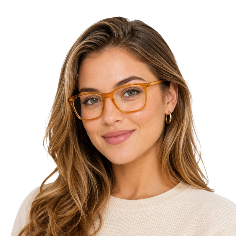 OS JJ Frame 3239 | Large Square Eyeglasses | Transparent Acetate Frames-zoom-