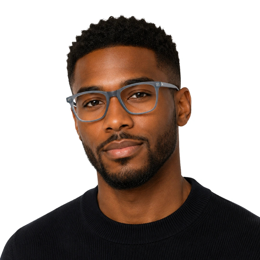 OS JJ Frame 3239 | Large Square Eyeglasses | Transparent Acetate Frames-7