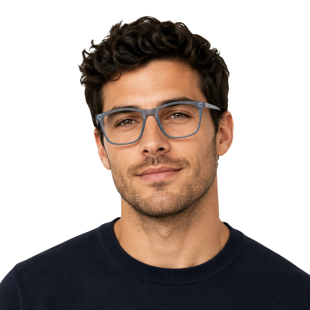 OS JJ Frame 3239 | Large Square Eyeglasses | Transparent Acetate Frames-9
