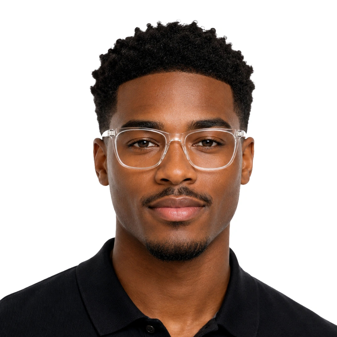 OS JJ Frame 3239 | Large Square Eyeglasses | Transparent Acetate Frames-zoom-34