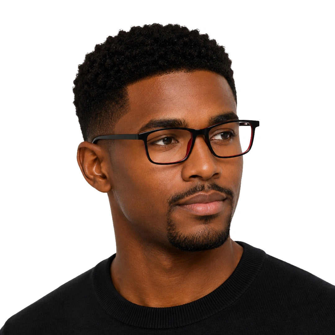 Rectangular Acetate Prescription Eyeglasses | OS JJ Frame 3240-27