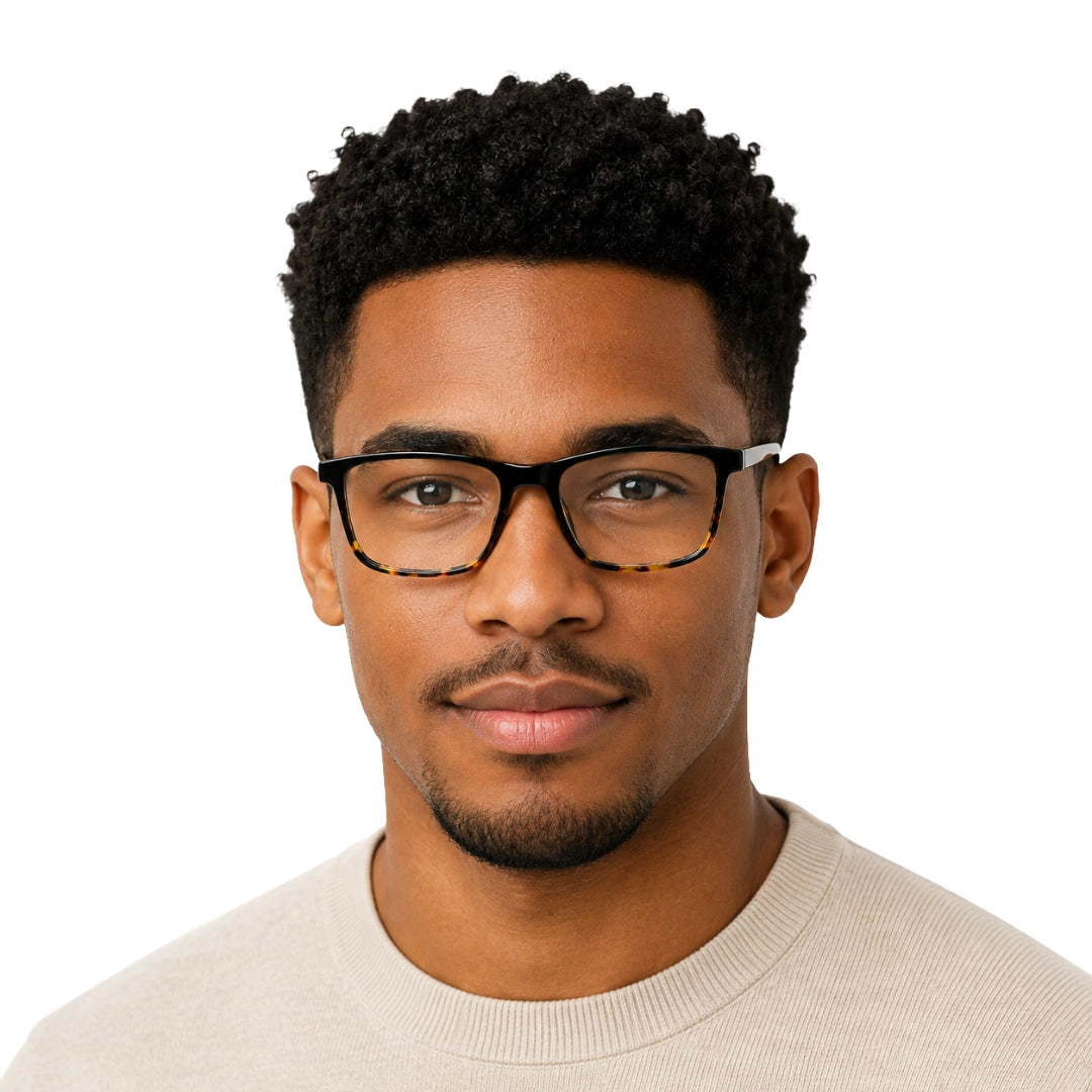 Rectangular Acetate Prescription Eyeglasses | OS JJ Frame 3240-7