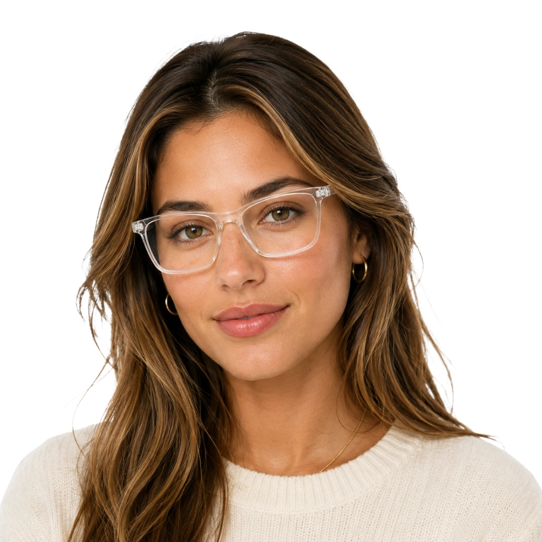 Rectangular Acetate Prescription Eyeglasses | OS JJ Frame 3240-53