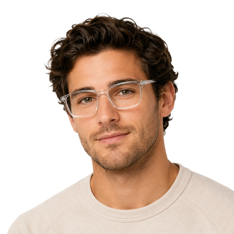 Rectangular Acetate Prescription Eyeglasses | OS JJ Frame 3240-zoom-