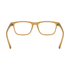 OS JJ Frame 3248 everyday rectangular optical eyeglasses in yellow, rear view