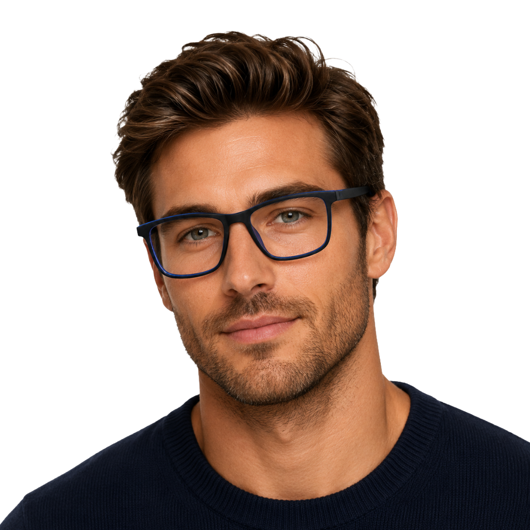 OS JJ 3253 Rectangle Eyeglasses – Lightweight Prescription Frames for Men & Women-70