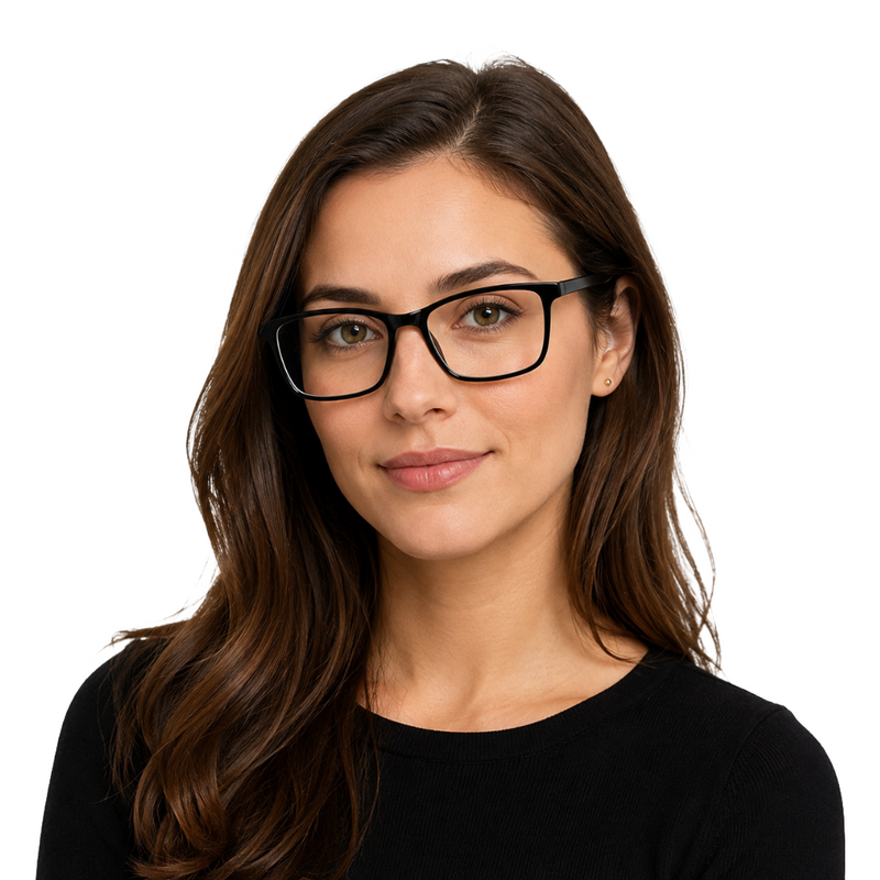 OS JJ 3253 Rectangle Eyeglasses – Lightweight Prescription Frames for Men & Women-zoom-