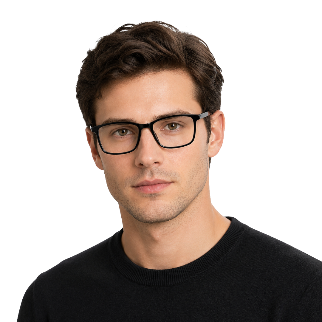 OS JJ 3253 Rectangle Eyeglasses – Lightweight Prescription Frames for Men & Women-zoom-43